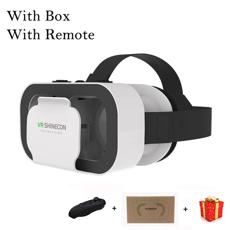 3D Virtual Reality VR Glasses Headset Devices Helmet Lenses Goggles Smart For Smartphones Phone Cell Mobile Game Viar Viewer Set - Sasa