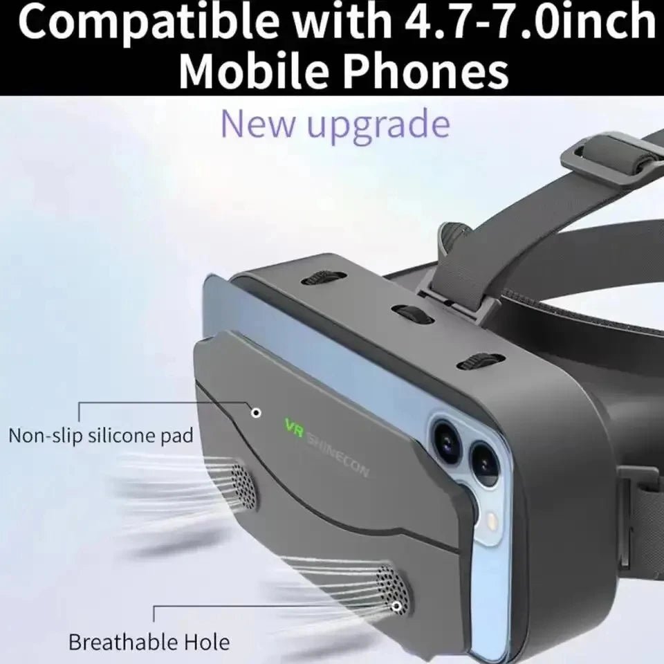 3D Virtual Reality VR Glasses Headset Devices Helmet Lenses Goggles Smart For Smartphones Phone Cell Mobile Game Viar Viewer Set - Sasa