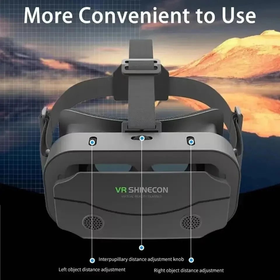 3D Virtual Reality VR Glasses Headset Devices Helmet Lenses Goggles Smart For Smartphones Phone Cell Mobile Game Viar Viewer Set - Sasa