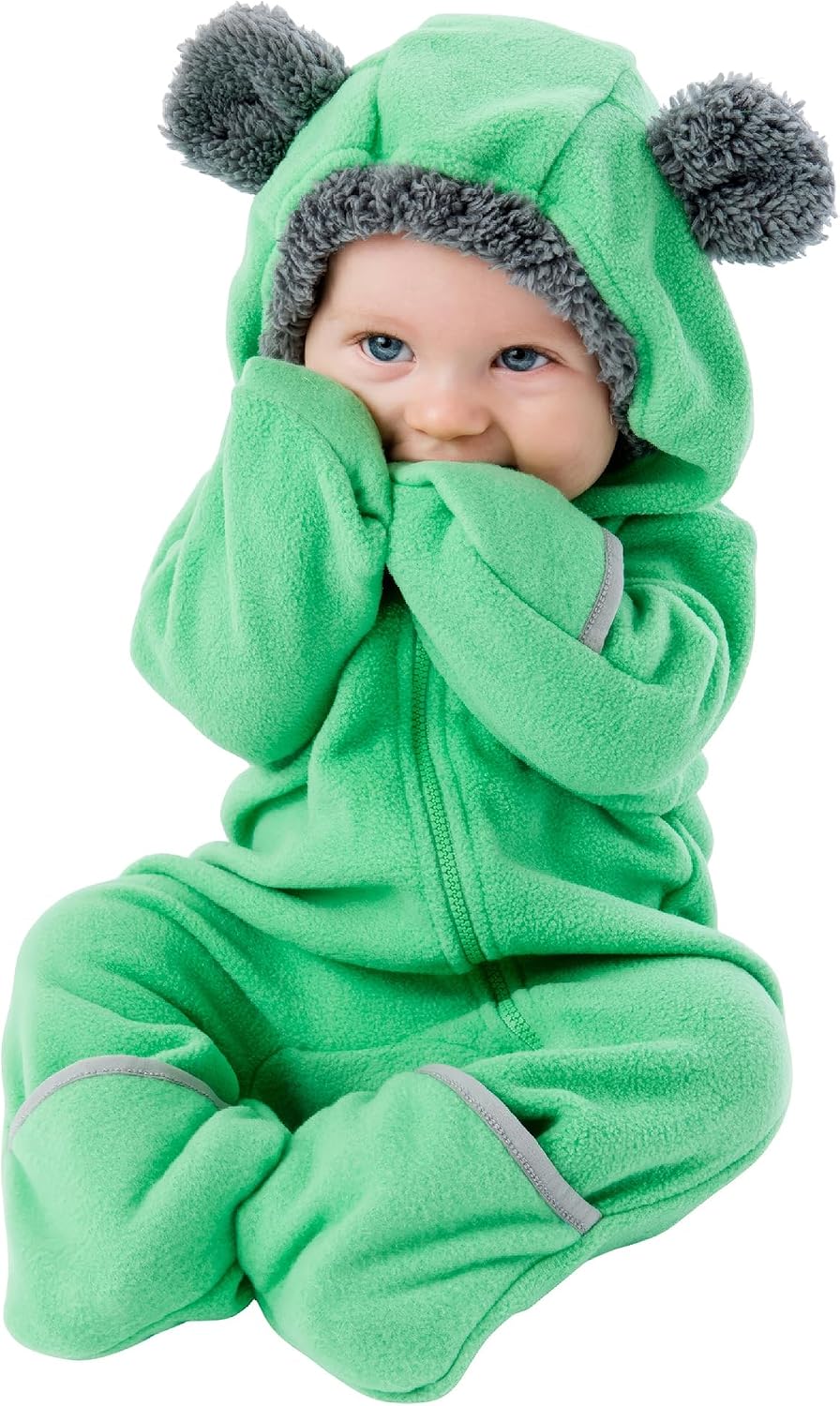 Cuddle Club Fleece Baby Bunting Bodysuit Hoodie, Newborn - 5T