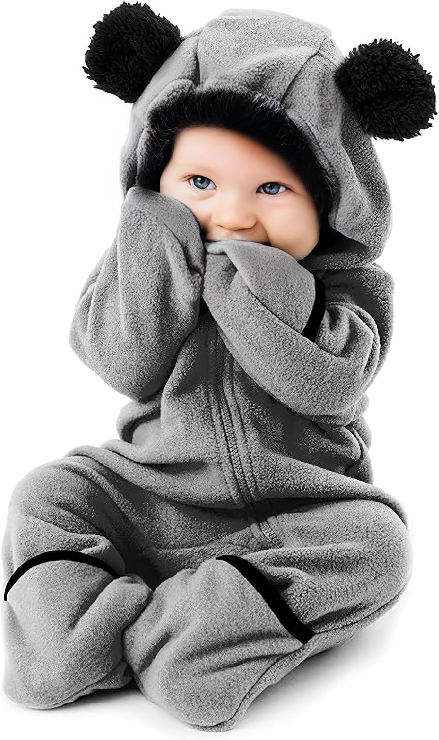 Cuddle Club Fleece Baby Bunting Bodysuit Hoodie, Newborn - 5T