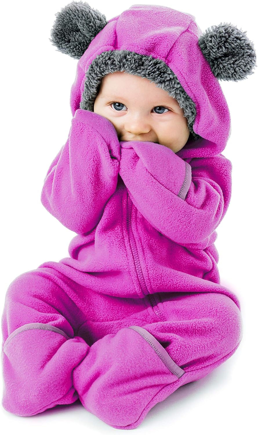 Cuddle Club Fleece Baby Bunting Bodysuit Hoodie, Newborn - 5T