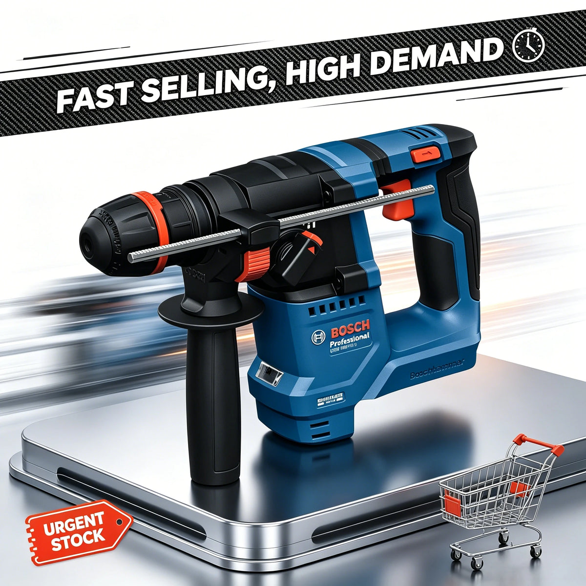 18V Bosch GBH 18V-18 / GBH 18V-18 X Brushless Rotary Hammer SDS-plus ONECHUCK Cordless Lithium-Ion Concrete Steel Wood Drilling