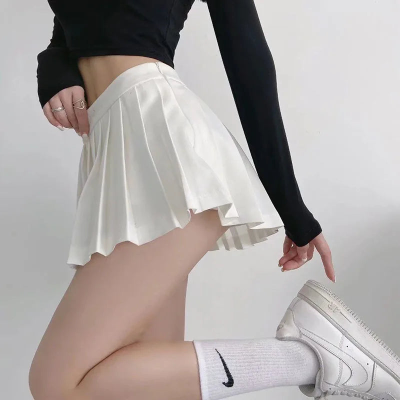 Women's High-Waist Pleated Mini Skirt – Tennis Style