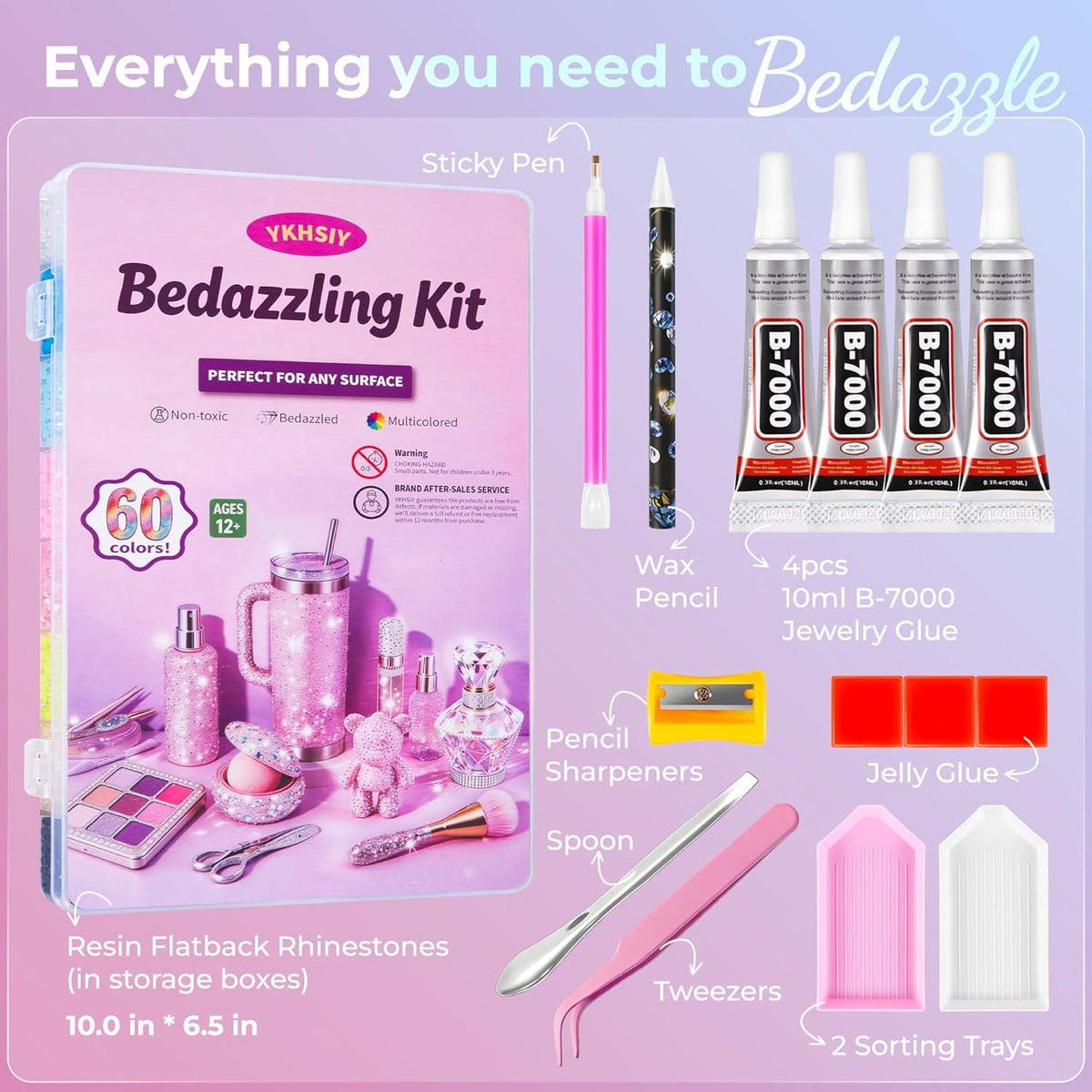 Bedazzling Kit 40000Pcs 40 Colors 3mm Resin Jelly Rhinestones - Diamond Art - Sasa