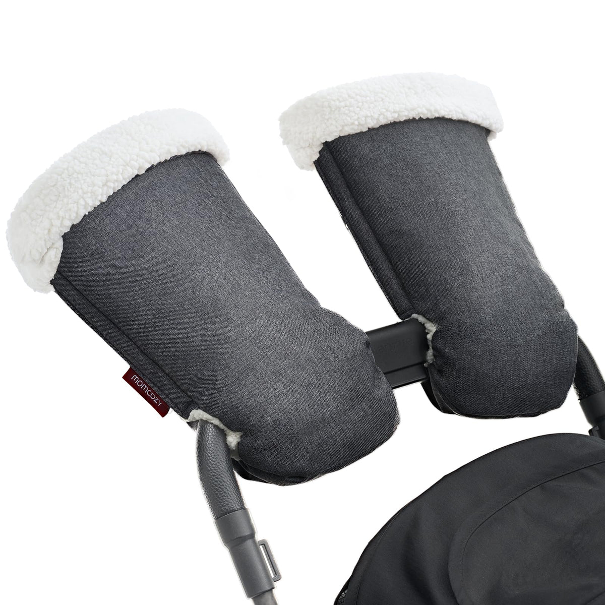 Momcozy Universal Stroller Gloves, Plush Weatherproof Winter Handmuffs - Sasa