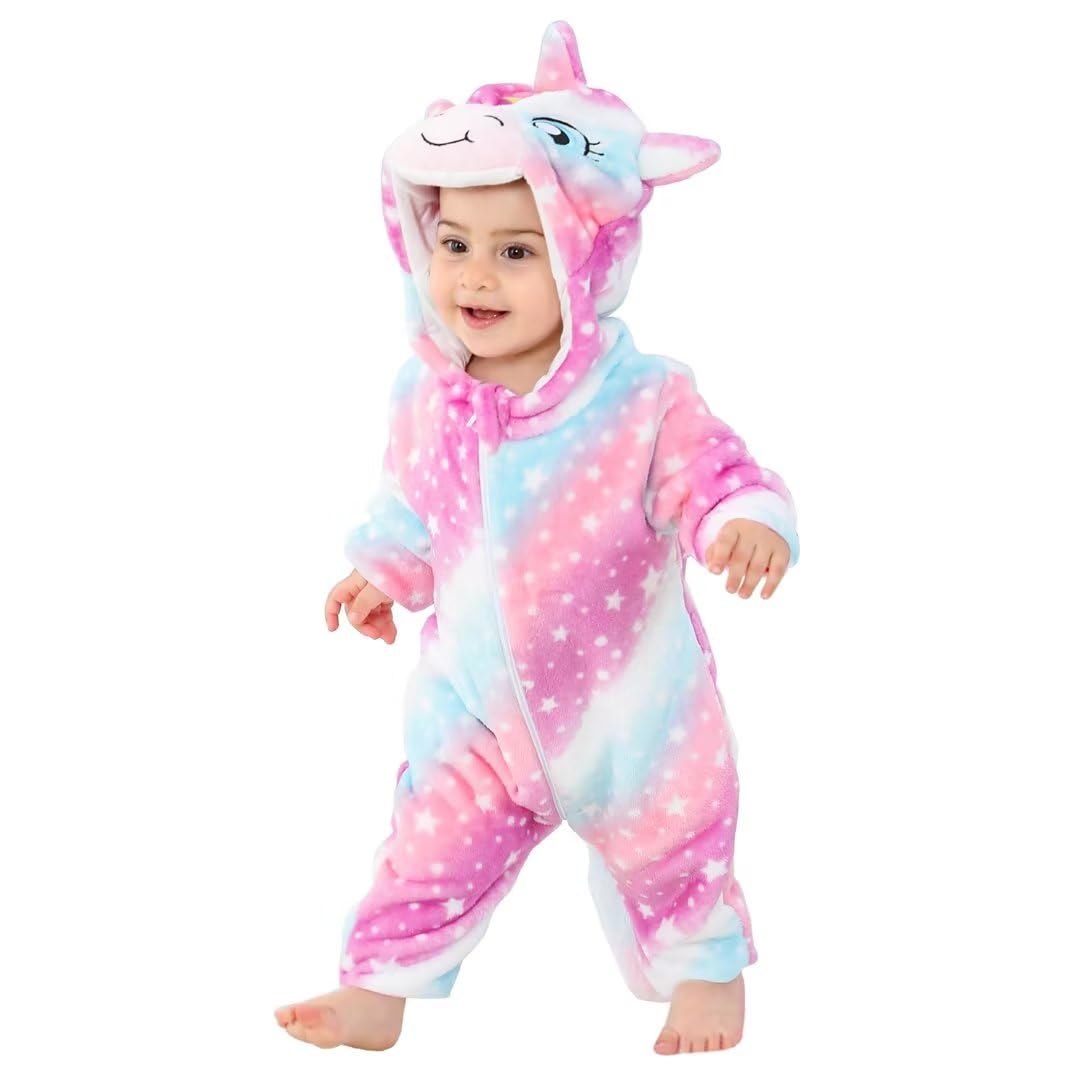 OLLULL Baby Animal Costumes Unisex Toddler Outfit Halloween Dress Up Romper - Sasa