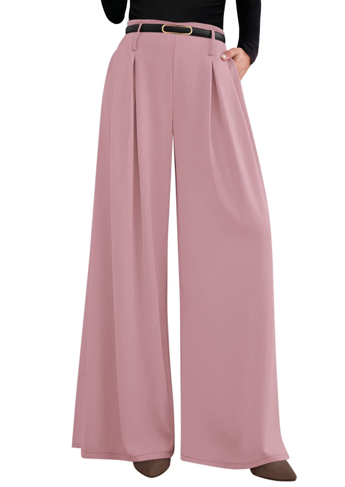PRETTYGARDEN Womens Wide Leg Dress Pants Flowy Trousers - Sasa