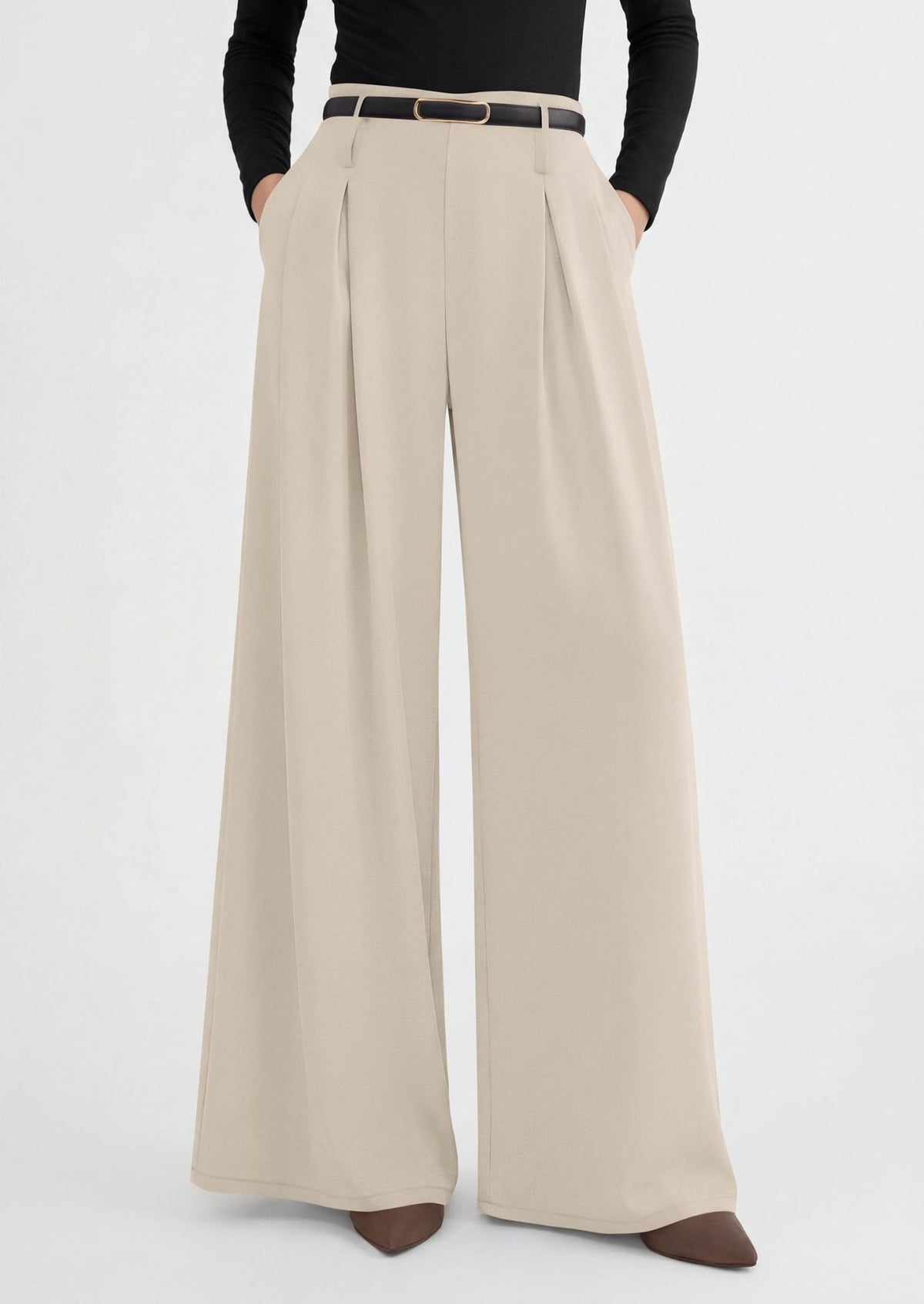 PRETTYGARDEN Womens Wide Leg Dress Pants Flowy Trousers - Sasa