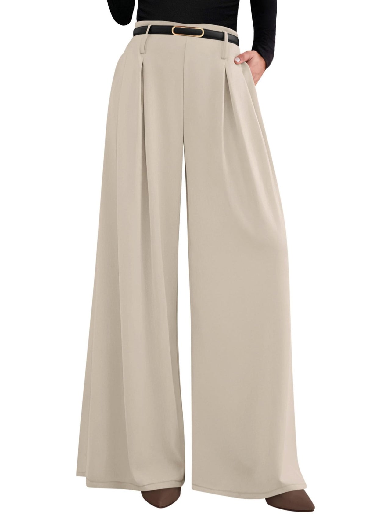 PRETTYGARDEN Womens Wide Leg Dress Pants Flowy Trousers - Sasa