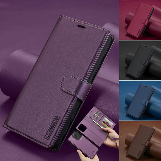 2 in 1 Removable Flip Leather Case For iPhone 18 17 16 Pro Max Air 15 14 13 12 11 Pro X Max XR 7 8 Plus SE Magnetic Wallet Cover - Sasa