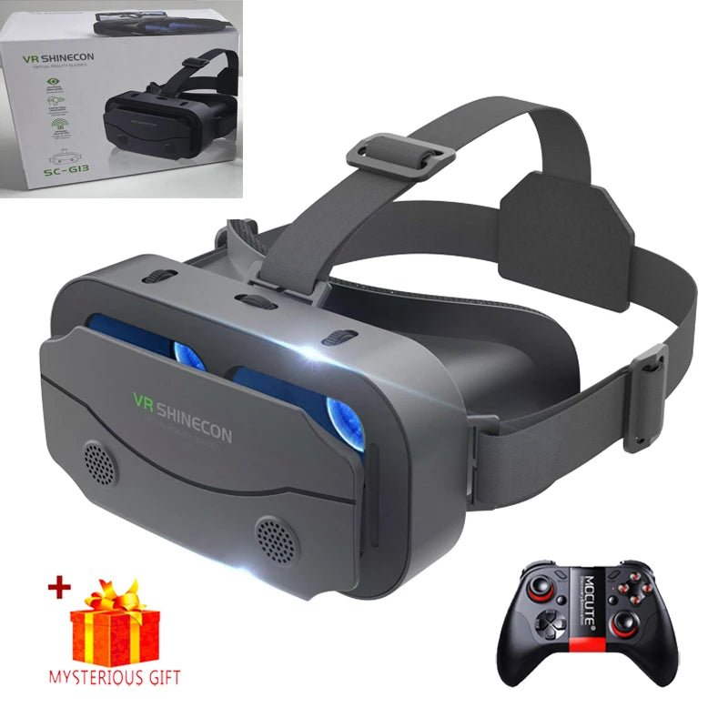 3D Virtual Reality VR Glasses Headset Devices Helmet Lenses Goggles Smart For Smartphones Phone Cell Mobile Game Viar Viewer Set - Sasa