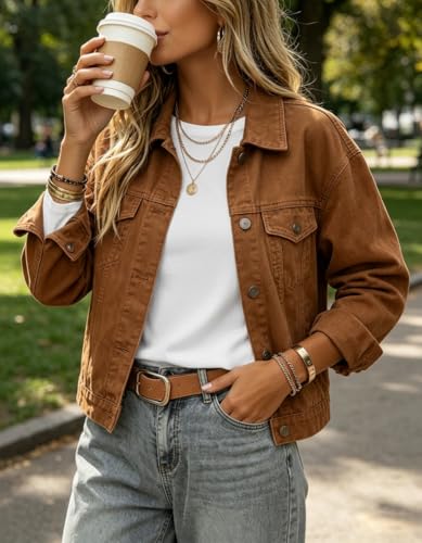 Zeagoo Women's Casual Shirts Long Sleeve Tops Crewneck Tshirts Fall Clothes
