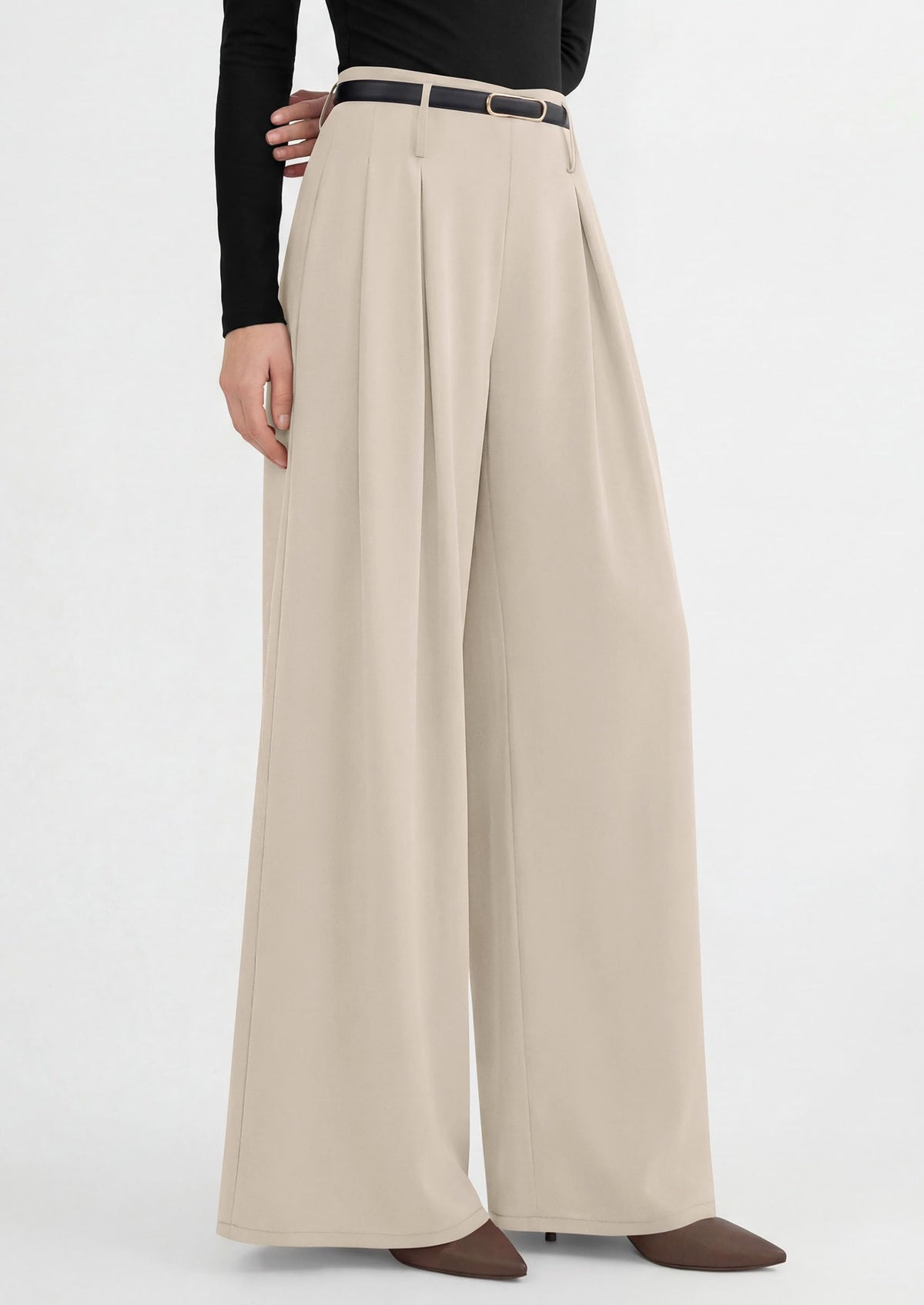 PRETTYGARDEN Womens Wide Leg Dress Pants Flowy Trousers