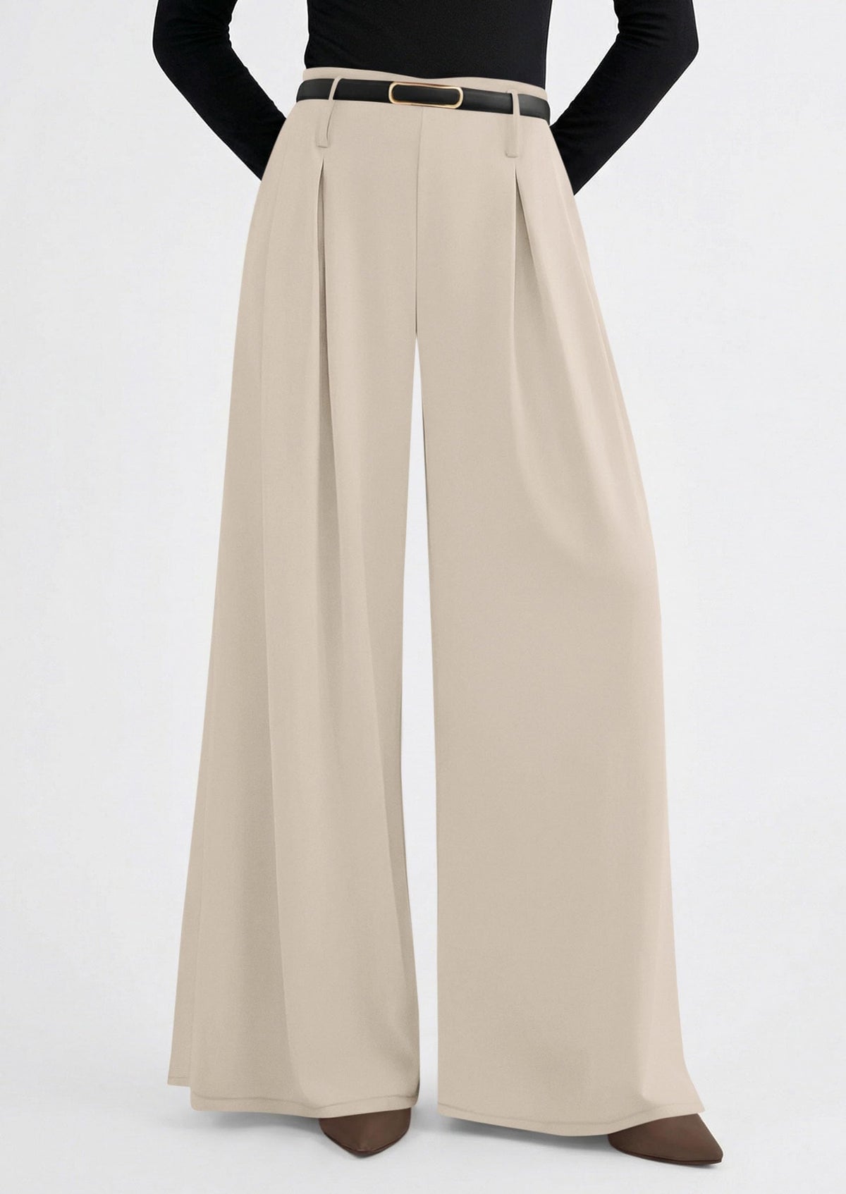 PRETTYGARDEN Womens Wide Leg Dress Pants Flowy Trousers