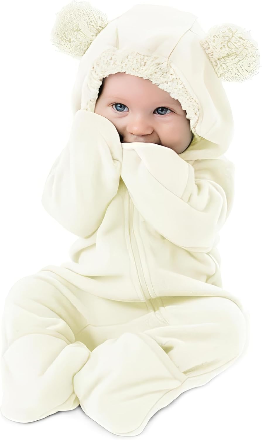 Cuddle Club Fleece Baby Bunting Bodysuit Hoodie, Newborn - 5T