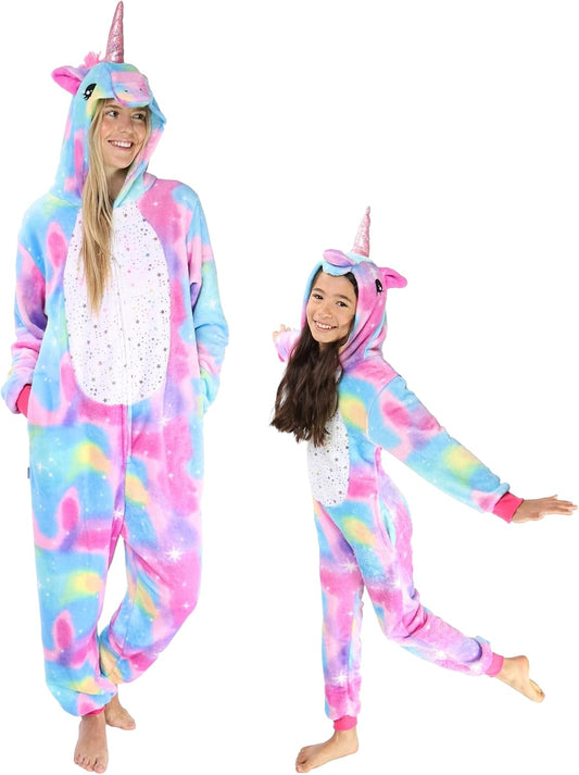 Funziez! Adult Slim One Piece Onesie Halloween Costume for Men and Women