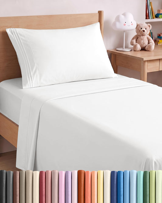 CGK Unlimited 4 Piece Sheet Set - Ultra-Soft, Breathable & Cooling Bed Sheets Set - Hotel Luxury Bedding for Women & Men with Deep Pockets - Wrinkle & Fade Free - Oeko-Tex