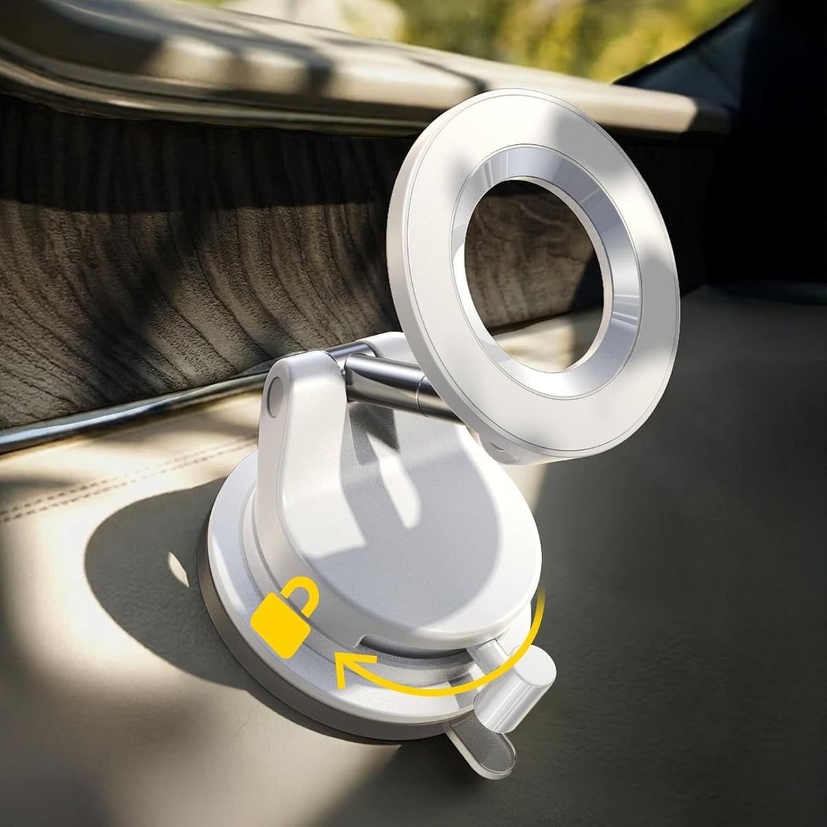 LISEN for MagSafe Car Mount, 360° Adjustable Vacuum Magnetic Phone Holders for Your Car, for iPhone 17 Pro Max 16 15 14 13 12 Plus Air for All Smartphones