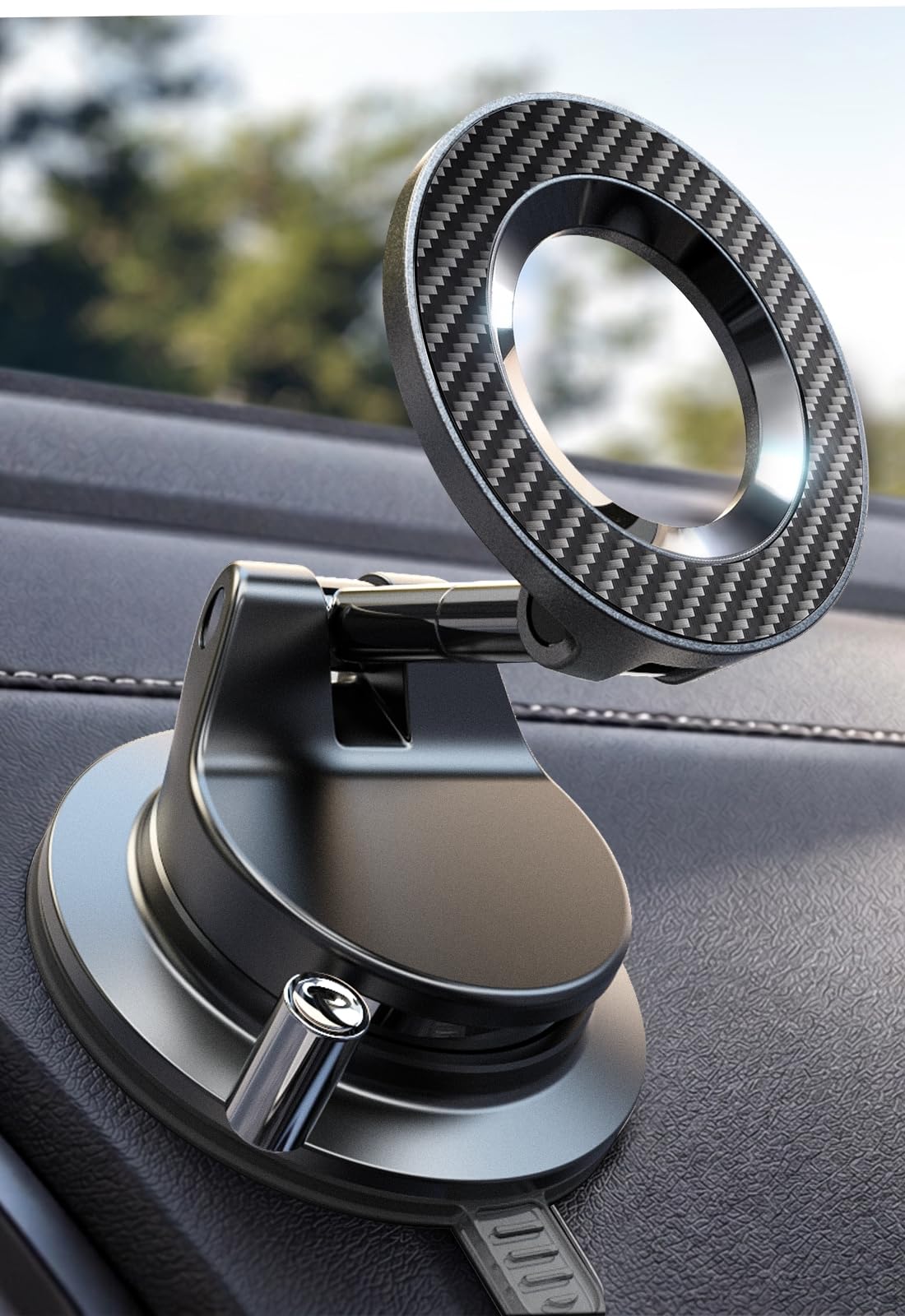 LISEN for MagSafe Car Mount, 360° Adjustable Vacuum Magnetic Phone Holders for Your Car, for iPhone 17 Pro Max 16 15 14 13 12 Plus Air for All Smartphones
