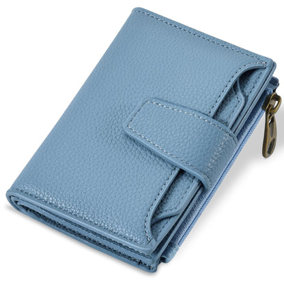 Airkit Wallet Women, Small Wallet for Women Leather, Ladies Bifold Compact RFID Blocking Credit Card Holder, Girls Mini Travel Purse, Pocket Passport Wallet with 4 ID Window