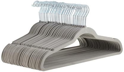 Amazon Basics Slim, Velvet, Non-Slip Clothes Suit Hangers