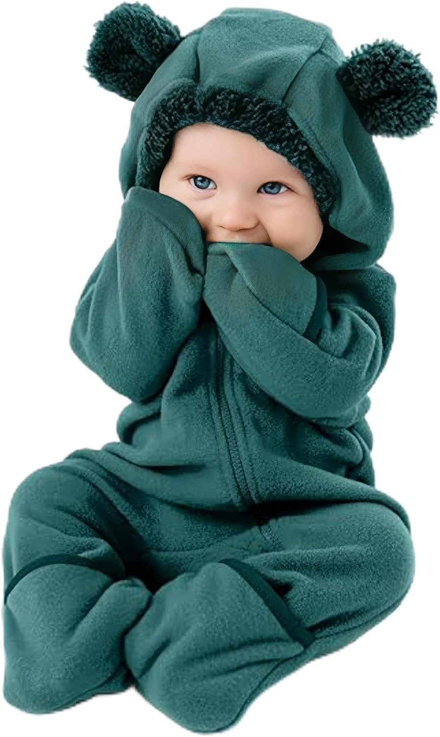 Cuddle Club Fleece Baby Bunting Bodysuit Hoodie, Newborn - 5T