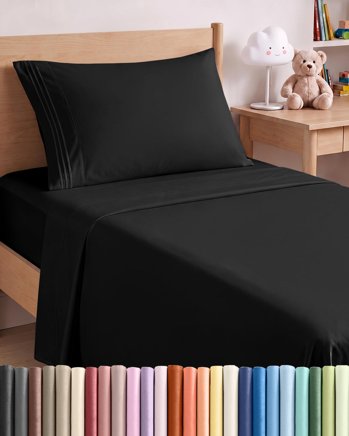 CGK Unlimited 4 Piece Sheet Set - Ultra-Soft, Breathable & Cooling Bed Sheets Set - Hotel Luxury Bedding for Women & Men with Deep Pockets - Wrinkle & Fade Free - Oeko-Tex