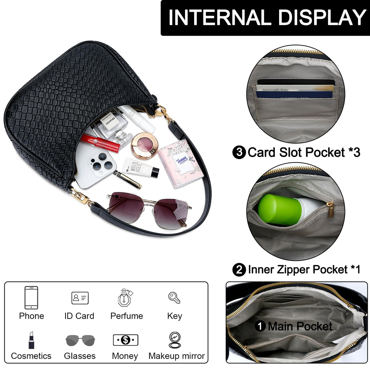KKXIU Shoulder Bag for Women Cute Hobo Purses and Handbags