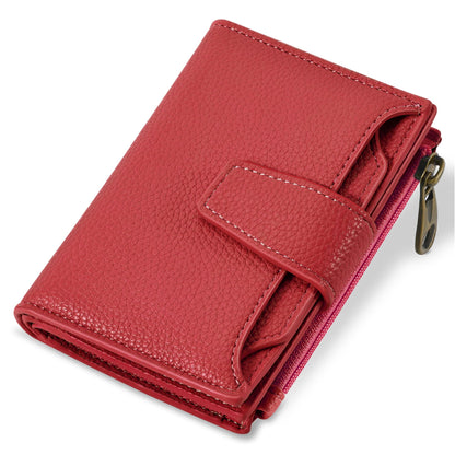 Airkit Wallet Women, Small Wallet for Women Leather, Ladies Bifold Compact RFID Blocking Credit Card Holder, Girls Mini Travel Purse, Pocket Passport Wallet with 4 ID Window