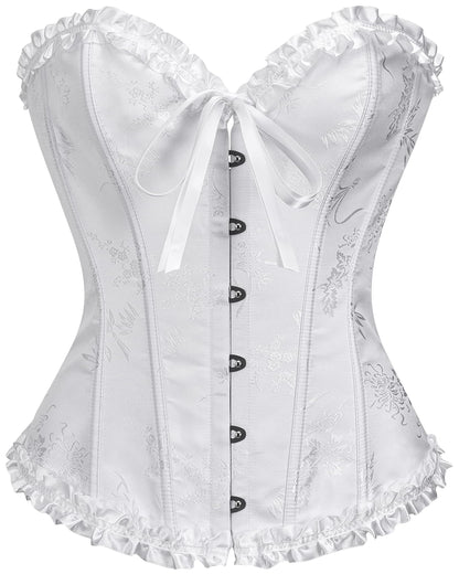 SZIVYSHI 14-Bone Overbust Corset Top