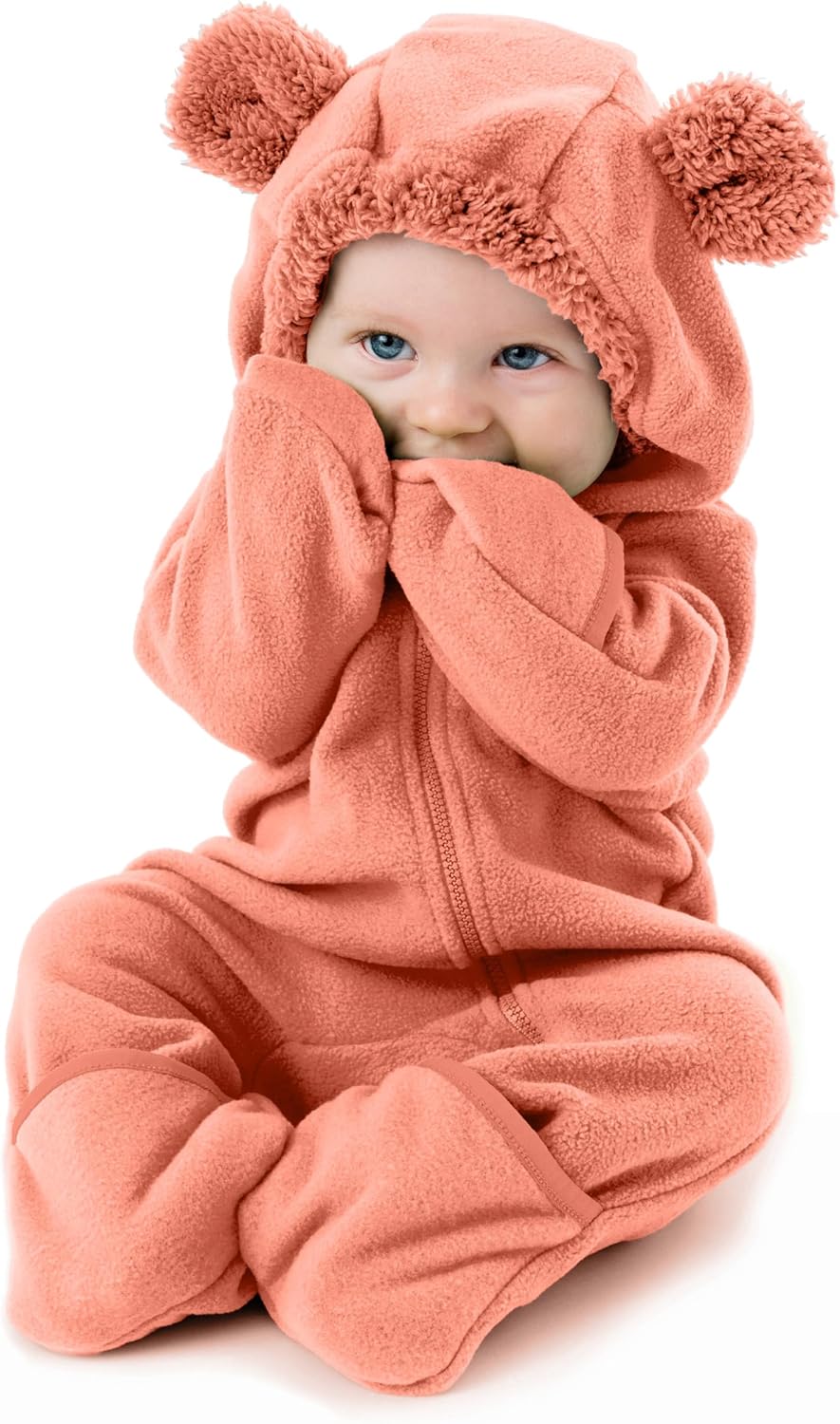 Cuddle Club Fleece Baby Bunting Bodysuit Hoodie, Newborn - 5T