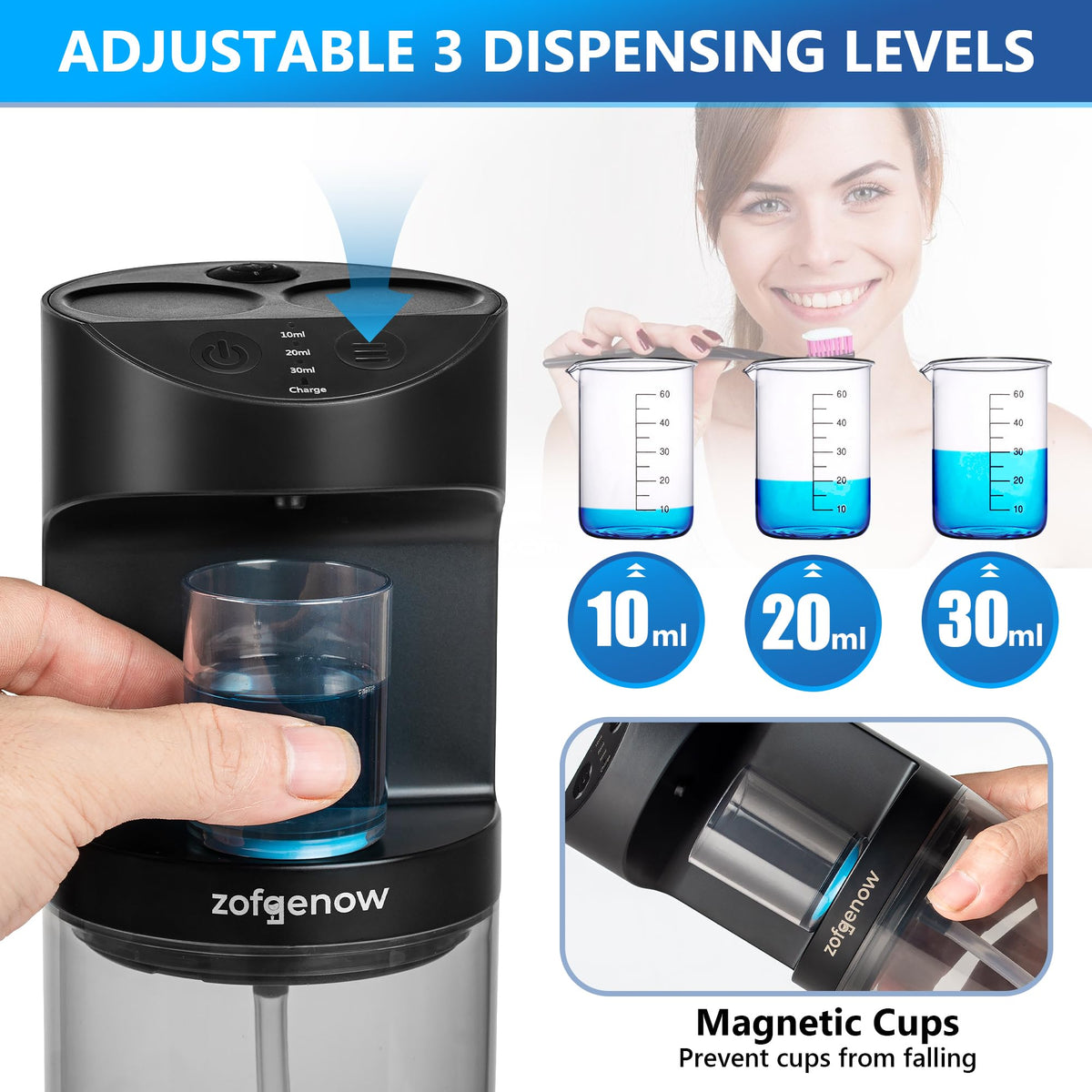 ZOFGENOW Automatic Mouthwash Dispenser for Bathroom…