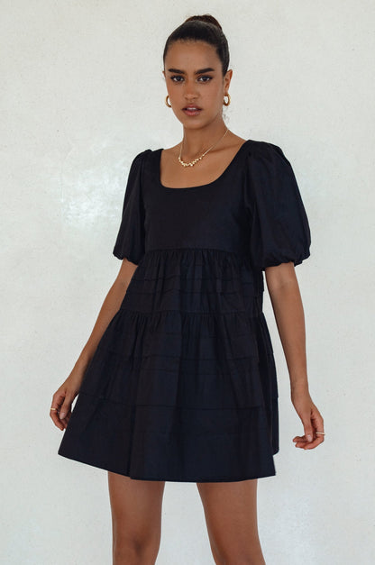 Andrea Babydoll Cotton Mini Dress (Sale)-7
