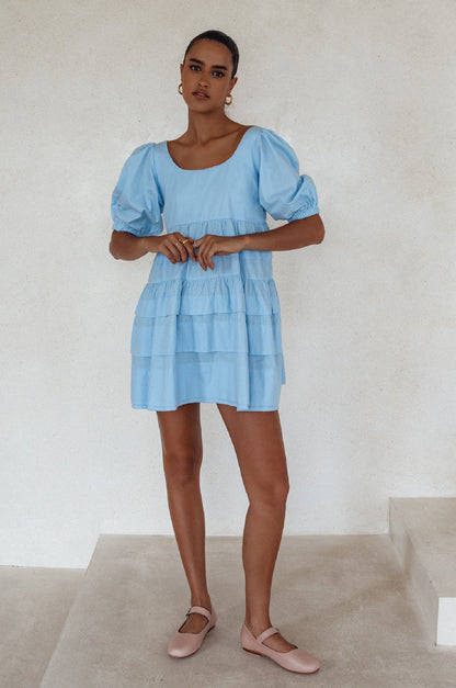 Andrea Babydoll Cotton Mini Dress (Sale)-6