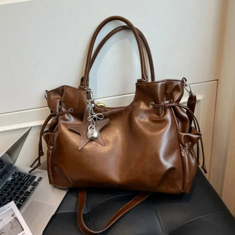 Fashionable Brand Design Tote Bag New Retro Shoulder Bag Casual Large-capacity Crossbody Bags Light Luxury High-end Women's Bags