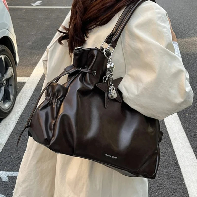 Fashionable Brand Design Tote Bag New Retro Shoulder Bag Casual Large-capacity Crossbody Bags Light Luxury High-end Women's Bags