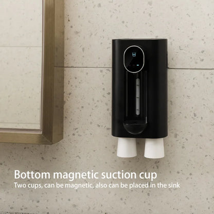 Automatic Mouthwash Dispenser Touchless Smart Induction 540ml USB Rechargeable 2 Levels IPX4 Waterproof for Bathroom Dental Care