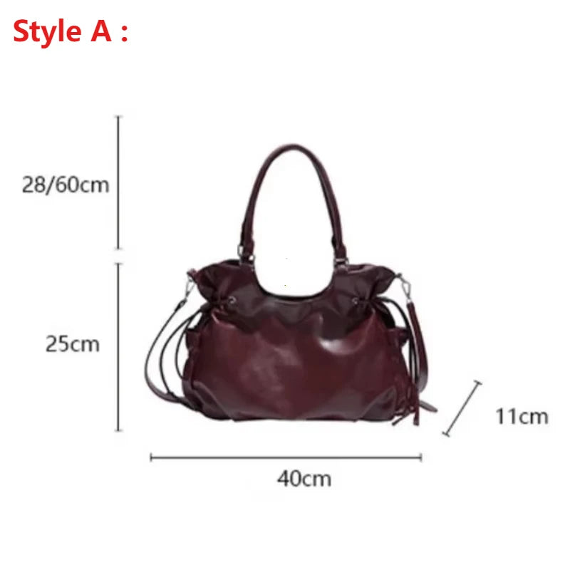 Fashionable Brand Design Tote Bag New Retro Shoulder Bag Casual Large-capacity Crossbody Bags Light Luxury High-end Women's Bags