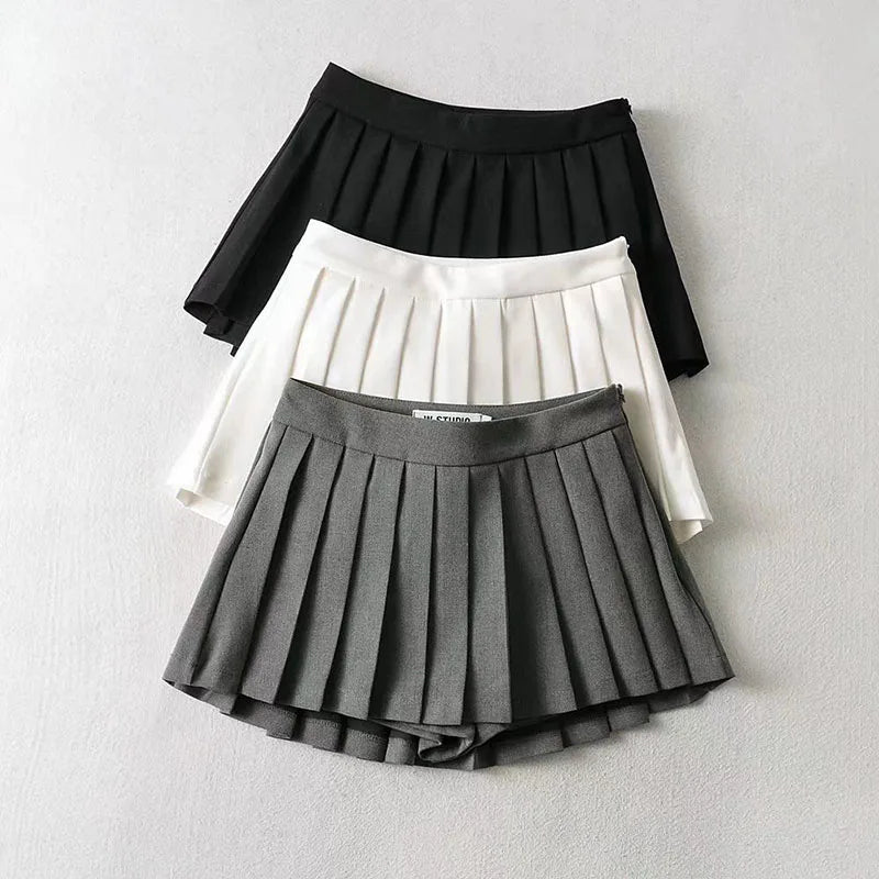 Women's High-Waist Pleated Mini Skirt – Tennis Style