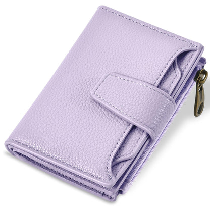 Airkit Wallet Women, Small Wallet for Women Leather, Ladies Bifold Compact RFID Blocking Credit Card Holder, Girls Mini Travel Purse, Pocket Passport Wallet with 4 ID Window - Sasa