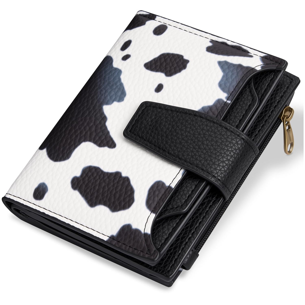 Airkit Wallet Women, Small Wallet for Women Leather, Ladies Bifold Compact RFID Blocking Credit Card Holder, Girls Mini Travel Purse, Pocket Passport Wallet with 4 ID Window - Sasa