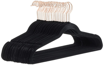 Amazon Basics Slim, Velvet, Non-Slip Clothes Suit Hangers - Sasa