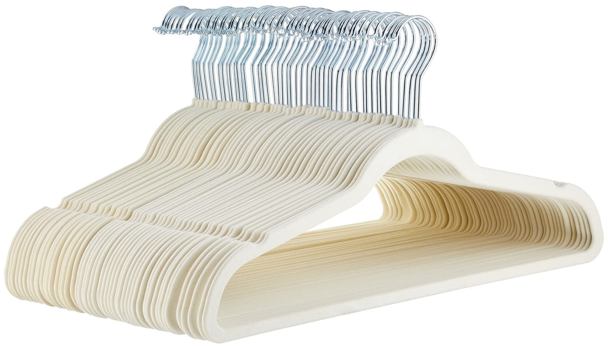 Amazon Basics Slim, Velvet, Non-Slip Clothes Suit Hangers - Sasa