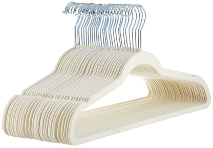 Amazon Basics Slim, Velvet, Non-Slip Clothes Suit Hangers - Sasa