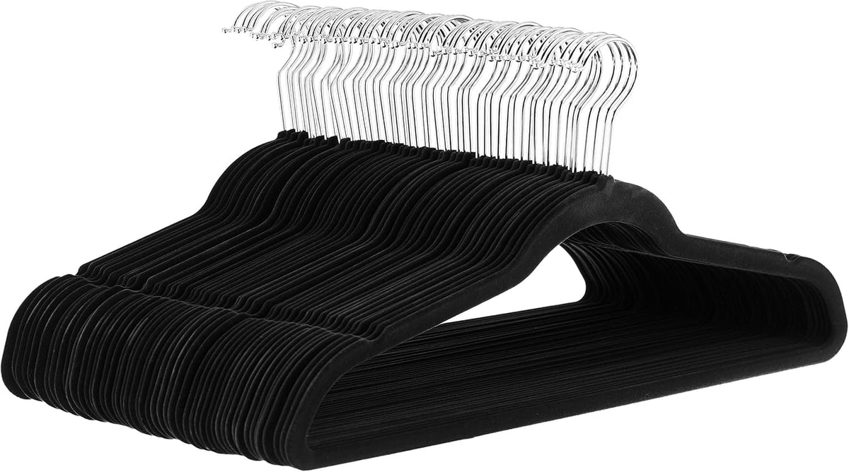 Amazon Basics Slim, Velvet, Non-Slip Clothes Suit Hangers - Sasa