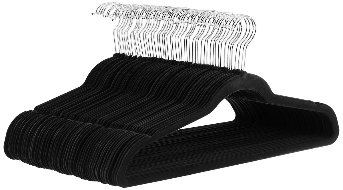 Amazon Basics Slim, Velvet, Non-Slip Clothes Suit Hangers - Sasa