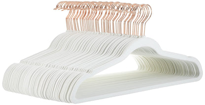 Amazon Basics Slim, Velvet, Non-Slip Clothes Suit Hangers - Sasa