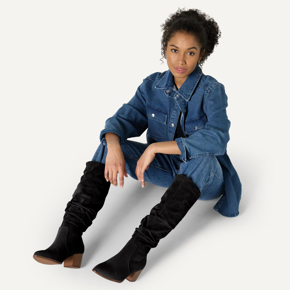 Amazon Essentials Women's Knee-High Block-Heeled Boots - Sasa