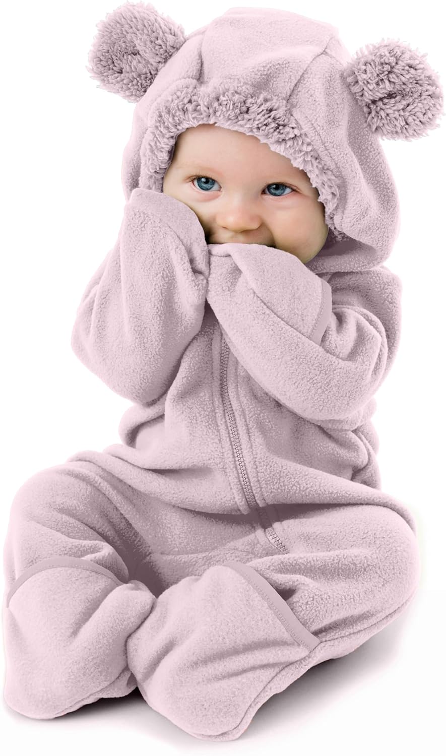 Cuddle Club Fleece Baby Bunting Bodysuit Hoodie, Newborn - 5T - Sasa